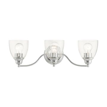 Montgomery 3-Light Bathroom Vanity Light in Polished Chrome