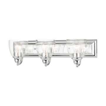 Birmingham 3-Light Bathroom Vanity Light in Polished Chrome