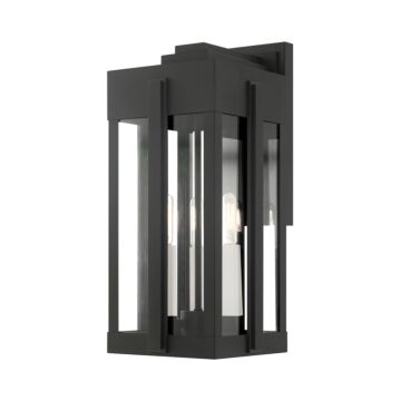 Lexington 3-Light Outdoor Wall Lantern in Black