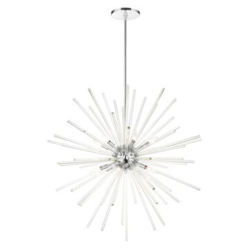 Utopia 12-Light Foyer Pendant in Polished Chrome