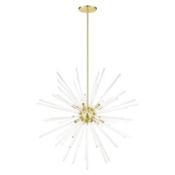 Utopia 12-Light Foyer Pendant in Satin Brass