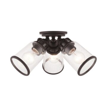 Lawrenceville 3-Light Flush Mount in Bronze