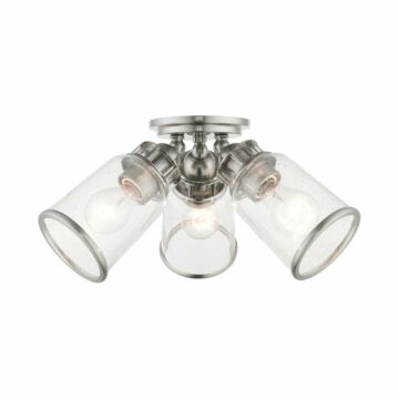 Lawrenceville 3-Light Flush Mount in Brushed Nickel