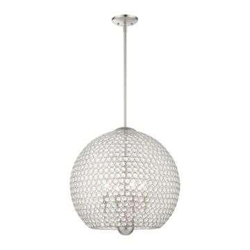 Cassandra 4-Light Pendant in Brushed Nickel