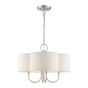 Solstice 4-Light Chandelier in Brushed Nickel