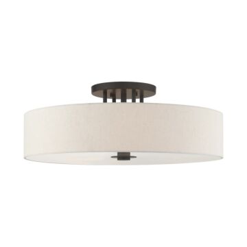 Monroe 6-Light Semi-Flush Mount in English Bronze