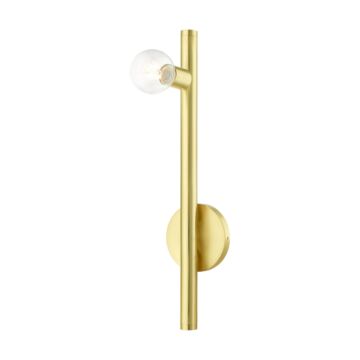 Bannister 1-Light Wall Sconce in Satin Brass