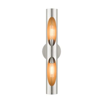 Novato 2-Light Wall Sconce in Brushed Nickel