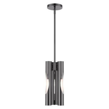 Acra 3-Light Chandelier in Black Chrome