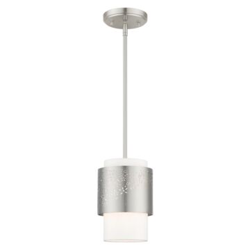 Noria 1-Light Pendant in Brushed Nickel