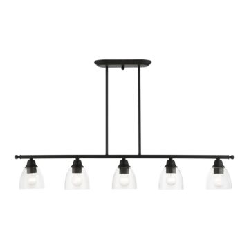 Montgomery 5-Light Linear Chandelier in Black