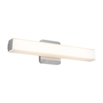 1-Light LED Bathroom Vanity Light in Satin Nickel