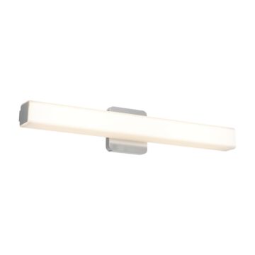 1-Light LED Bathroom Vanity Light in Satin Nickel