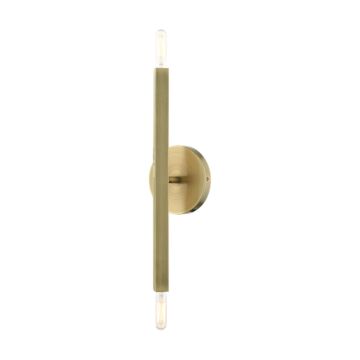 Monaco 2-Light Wall Sconce in Antique Brass