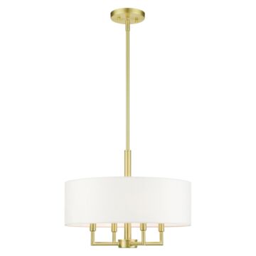 Meridian 4-Light Chandelier in Satin Brass