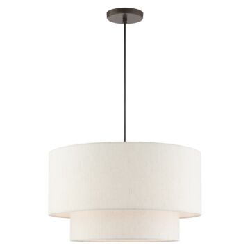 Blossom 3-Light Pendant in English Bronze