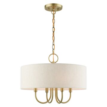 Blossom 4-Light Chandelier in Antique Brass