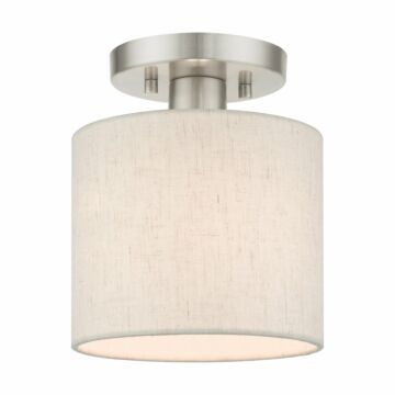 Blossom 1-Light Semi-Flush Mount in Brushed Nickel