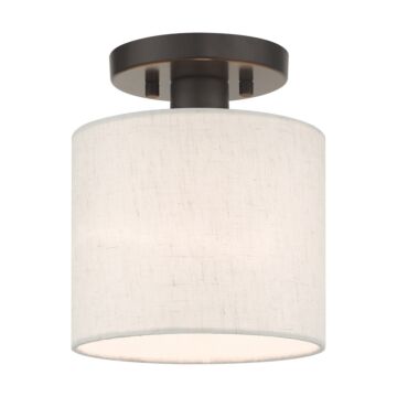 Blossom 1-Light Semi-Flush Mount in English Bronze