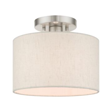Blossom 1-Light Semi-Flush Mount in Brushed Nickel