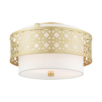 Calinda 3-Light Semi-Flush Mount in Soft Gold