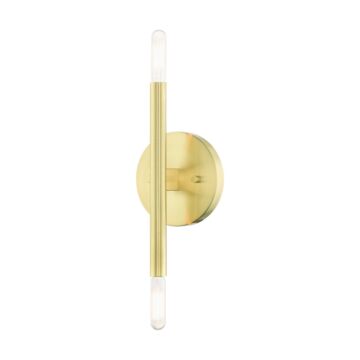 Copenhagen 2-Light Wall Sconce in Satin Brass