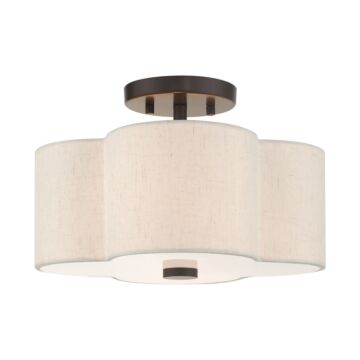 Solstice 2-Light Semi-Flush Mount in English Bronze