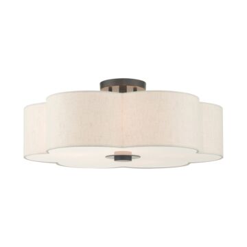Solstice 5-Light Semi-Flush Mount in English Bronze