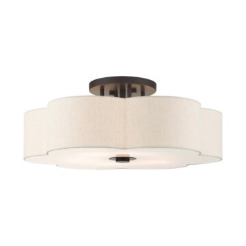 Solstice 6-Light Semi-Flush Mount in English Bronze