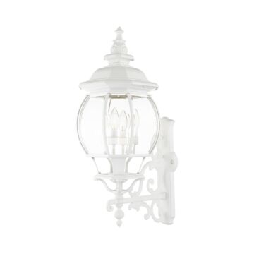 Frontenac 4-Light Outdoor Wall Lantern in Textured White