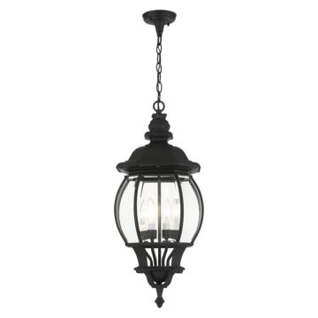 Frontenac 4-Light Outdoor Pendant in Textured Black