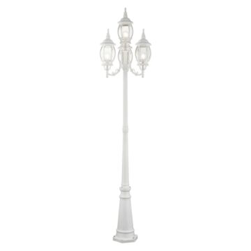 Frontenac  Outdoor Post Mount in Textured White by Livex Lighting