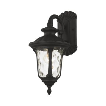 Oxford 1-Light Outdoor Wall Lantern in Textured Black