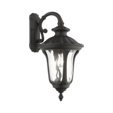 Oxford 1-Light Outdoor Wall Lantern in Textured Black