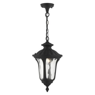 Oxford 1-Light Outdoor Pendant in Textured Black