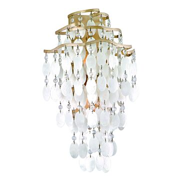 Corbett Dolce 2 Light Wall Sconce in Champagne Leaf