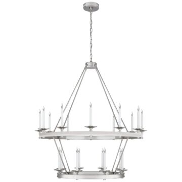 Launceton  Chandelier in Polished Nickel by Visual Comfort Signature