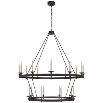 Launceton  Chandelier in Bronze by Visual Comfort Signature