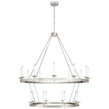Launceton  Chandelier in Polished Nickel by Visual Comfort Signature