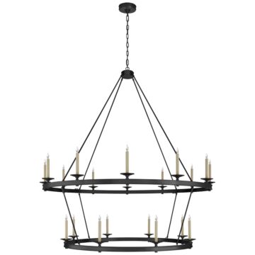 Launceton  Chandelier in Bronze by Visual Comfort Signature