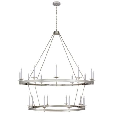 Launceton  Chandelier in Polished Nickel by Visual Comfort Signature