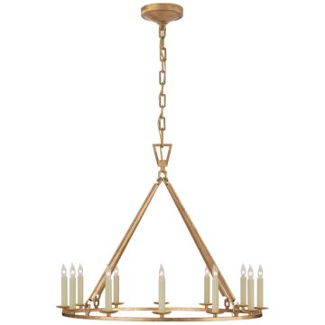 Darlana Ring  Chandelier in Gilded Iron by Visual Comfort Signature
