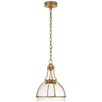 Gracie LED Pendant in Antique-Burnished Brass by Visual Comfort Signature