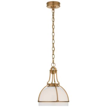 Gracie LED Pendant in Antique-Burnished Brass by Visual Comfort Signature