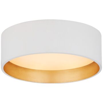 Shaw LED Flush Mount in Matte White by Visual Comfort Signature