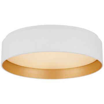 Shaw LED Flush Mount in Matte White by Visual Comfort Signature
