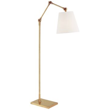 Graves  Floor Lamp in Hand-Rubbed Antique Brass by Visual Comfort Signature