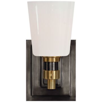 Bryant Bath  Wall Sconce in Bronze and Hand-Rubbed Antique Brass by Visual Comfort Signature