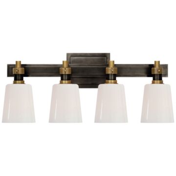 Bryant Bathroom Vanity Lighting in Bronze and Hand-Rubbed Antique Brass by Visual Comfort Signature
