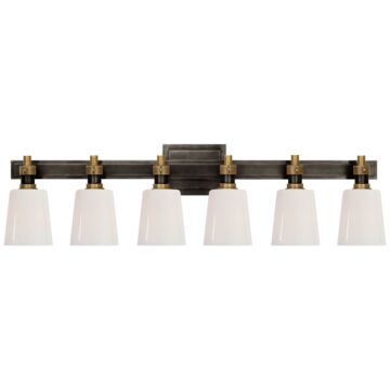 Bryant Bath  Linear Bathroom Vanity Light Sconce in Bronze and Hand-Rubbed Antique Brass by Visual Comfort Signature